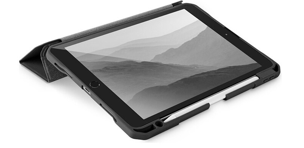 Чехол-книжка-Uniq-Trexa-Anti-microbial-для-iPad-10.2',-полиуретан-поликарбонат,-чёрный